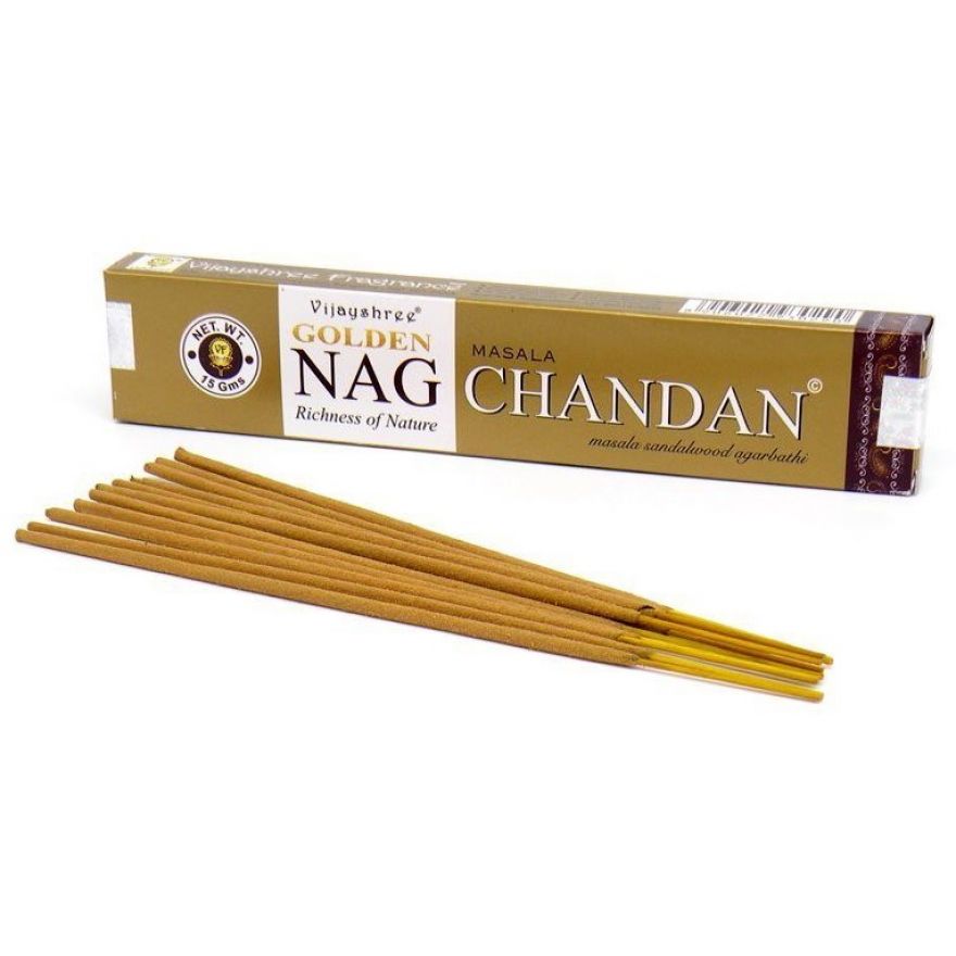 Golden Nag Chandan (Sandalwood) Incense